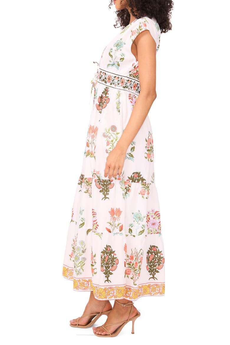 V-Neck Maxi Dress, Alternate, color, SOFT PEACH