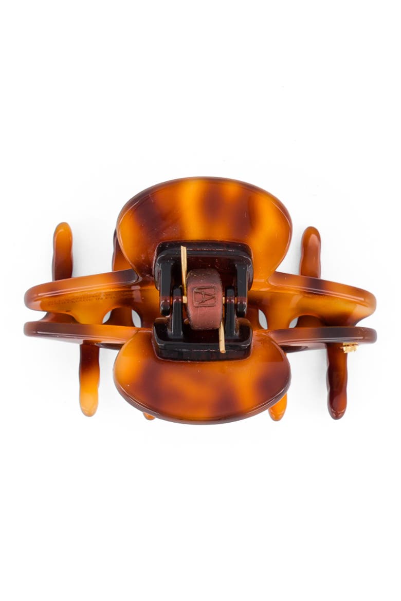 Clemenceau acetate hair clip, Alternate, color, brown