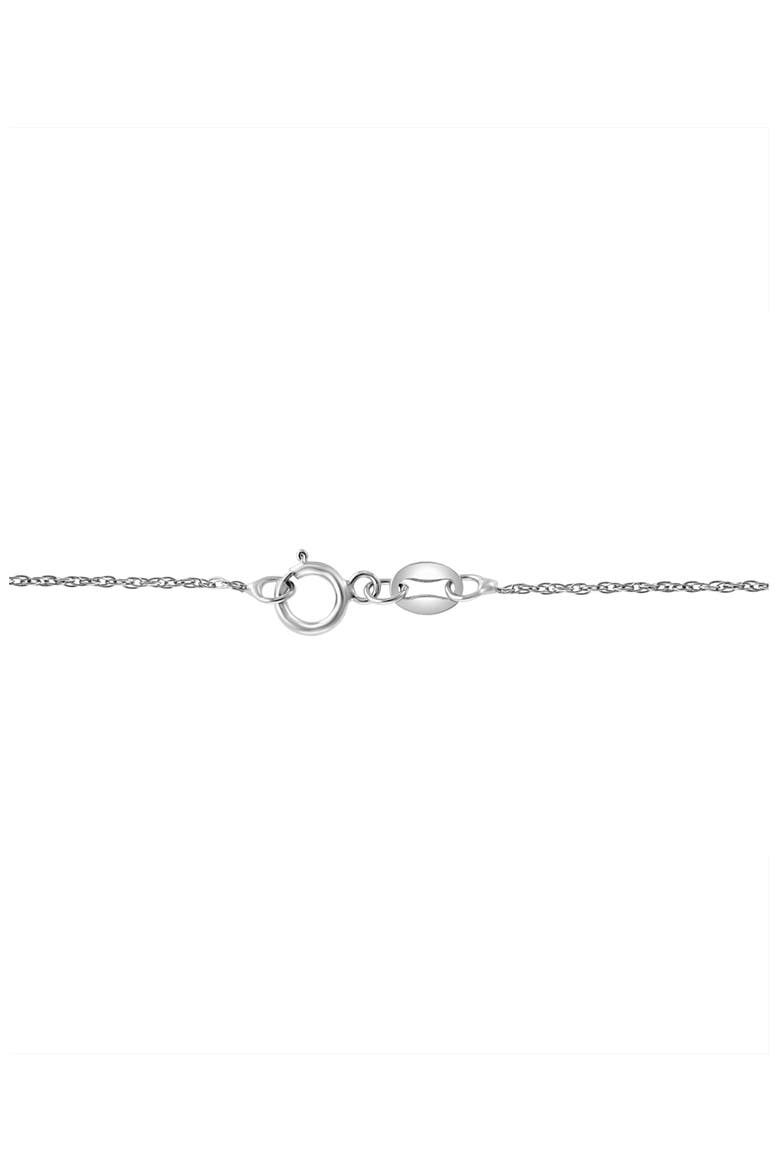 Sterling Silver Diamond Whale Tail Pendant Necklace, Alternate, color, SILVER