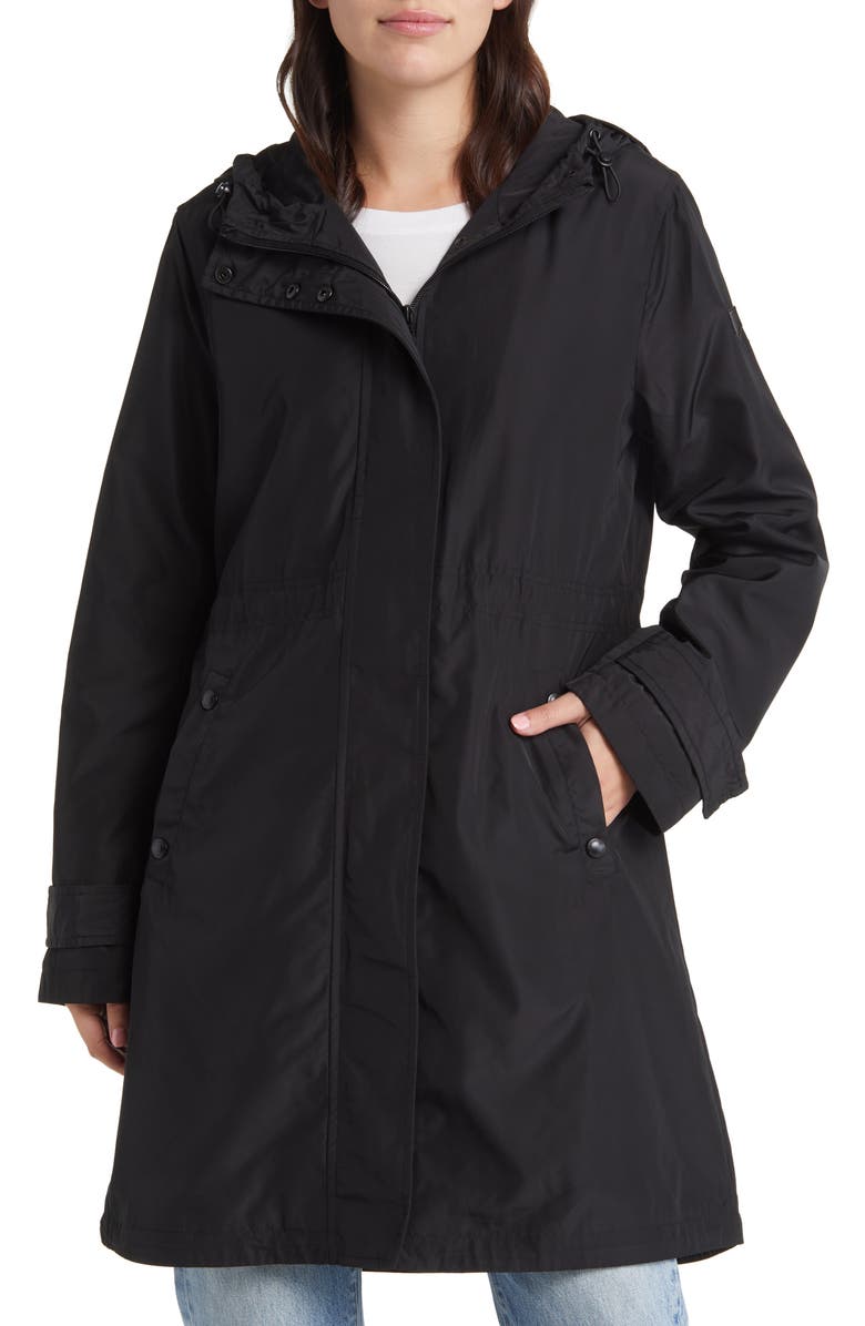 Sam Edelman Storm Hooded Rain Jacket, Main, color, 