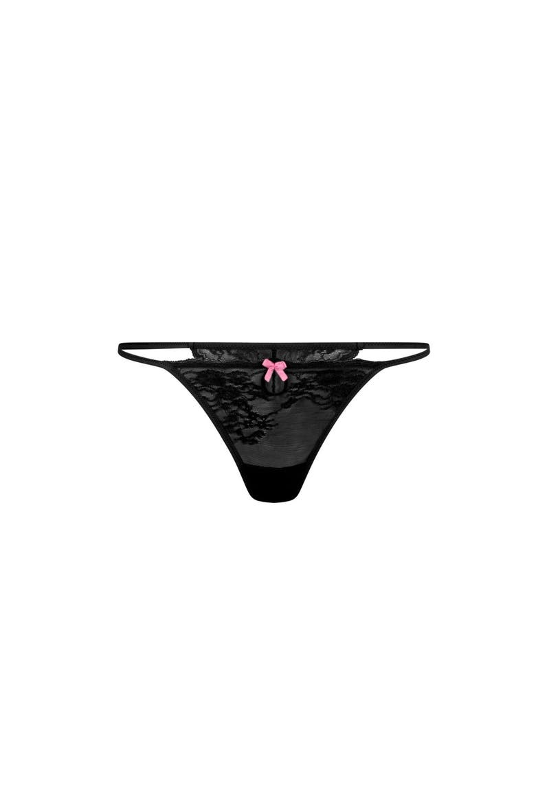 Margeaux G-String Panties, Alternate, color, Black