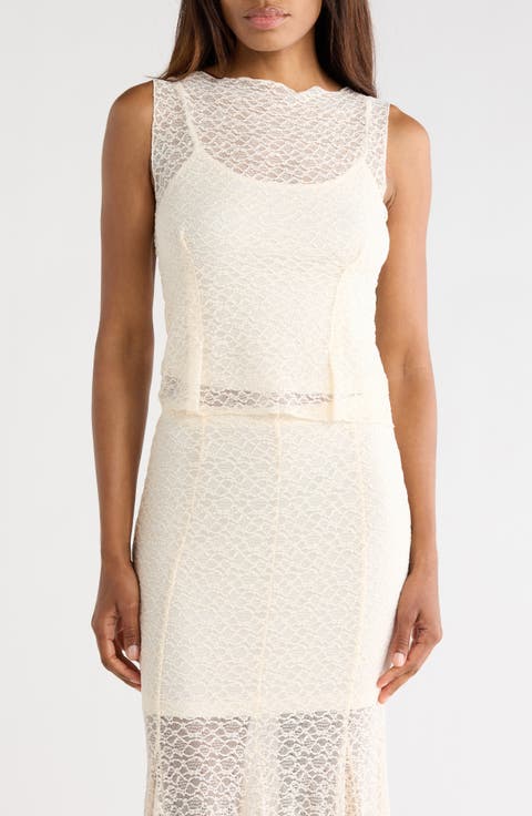 Lace Sleeveless Tank