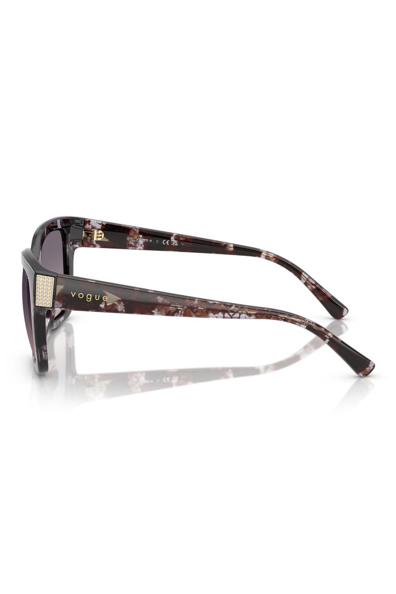 54mm Polarized Square Sunglasses, Alternate, color, PURPLE