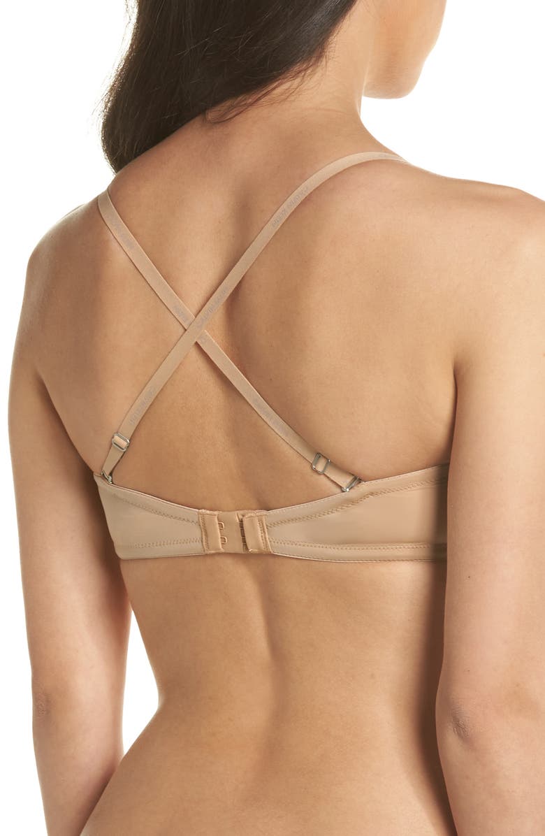 Calvin Klein Naked Glamour Strapless Underwire Push-Up Bra, Alternate, color,