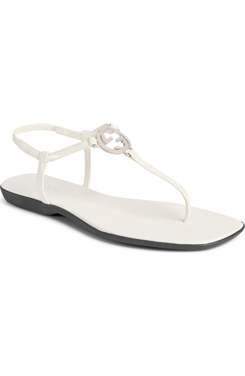 Gucci GG Thong Sandal, Main, color, Ivory