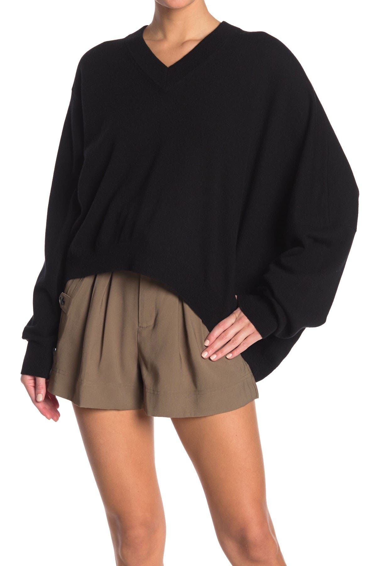 Maison Margiela Wool Blend Asymmetrical Sweater (Women) | Nordstromrack