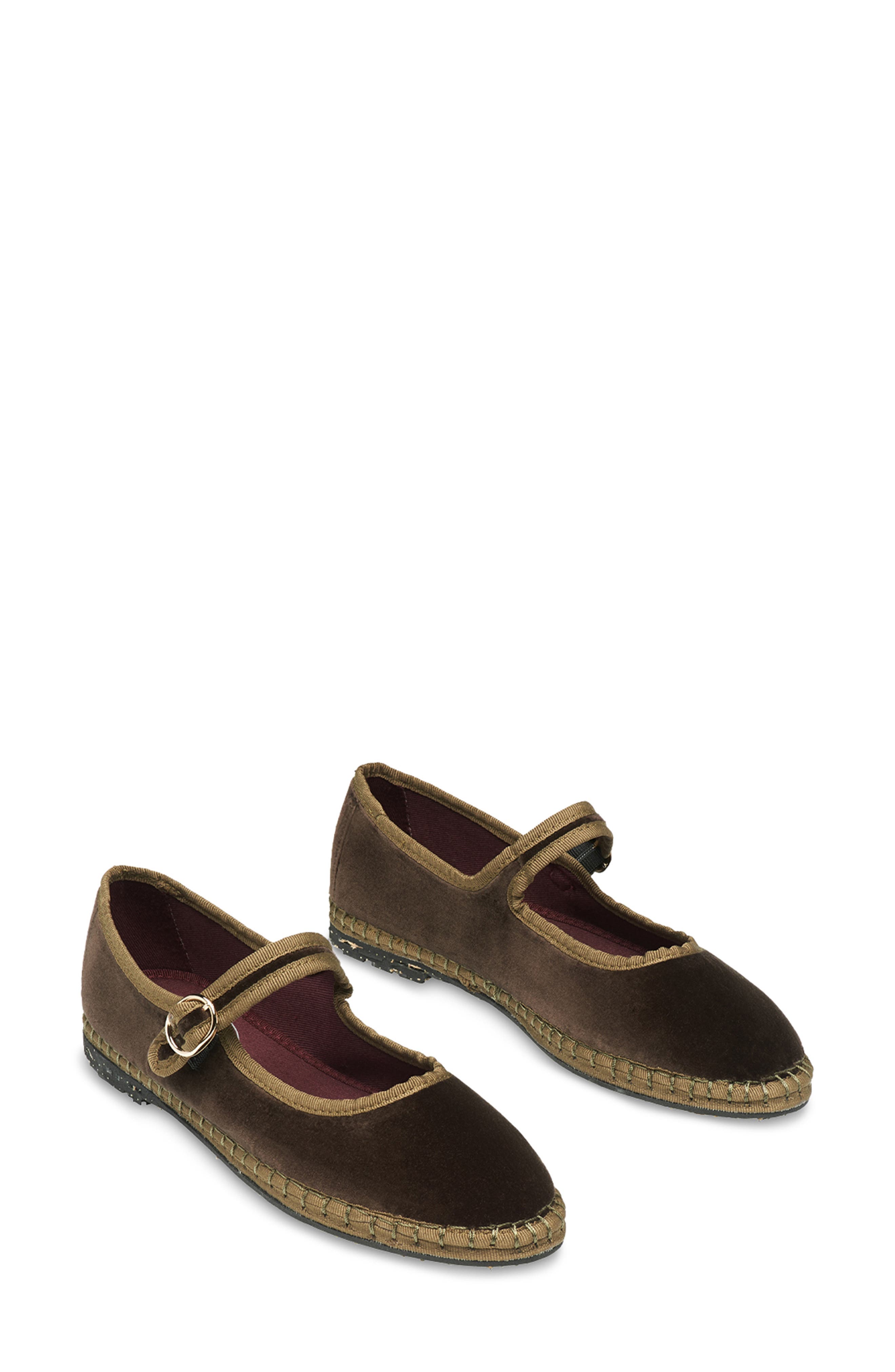 Flabelus Ulla Mary Jane Flat, Main, color, Marron