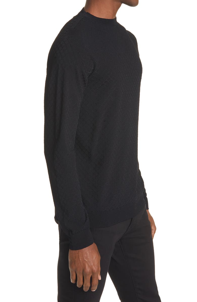 Giorgio Armani Textured Tonal Sweater, Alternate, color, 
