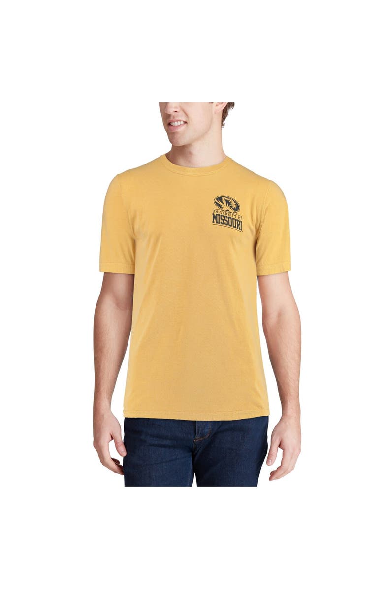 IMAGE ONE Men's Gold Missouri Tigers Comfort Colors Campus Icon T-Shirt, Alternate, color, 