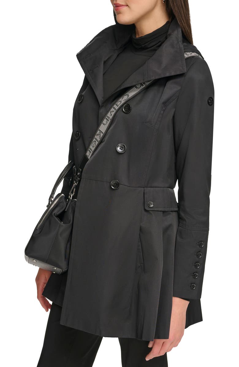 Calvin Klein Pleated Trench Coat, Alternate, color,