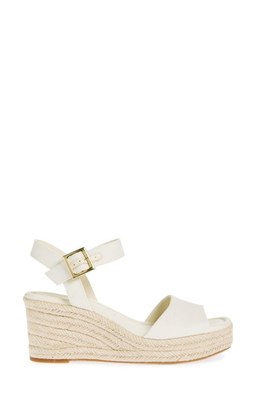 Nordstrom Rack Charlene Espadrille Platform Wedge Sandal In Ivory Egret