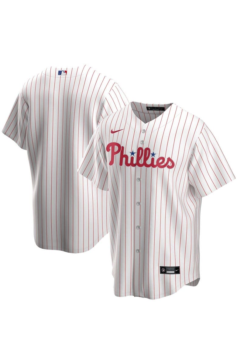 Nike Men's Nike White Philadelphia Phillies Home Replica Team Jersey, Main, color, 