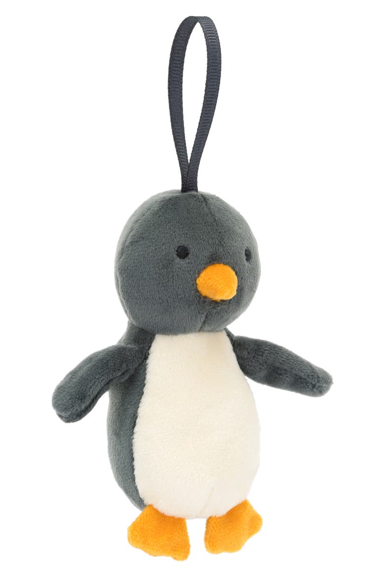 Festive Folly Penguin Plush Ornament, Main, color, MULTI