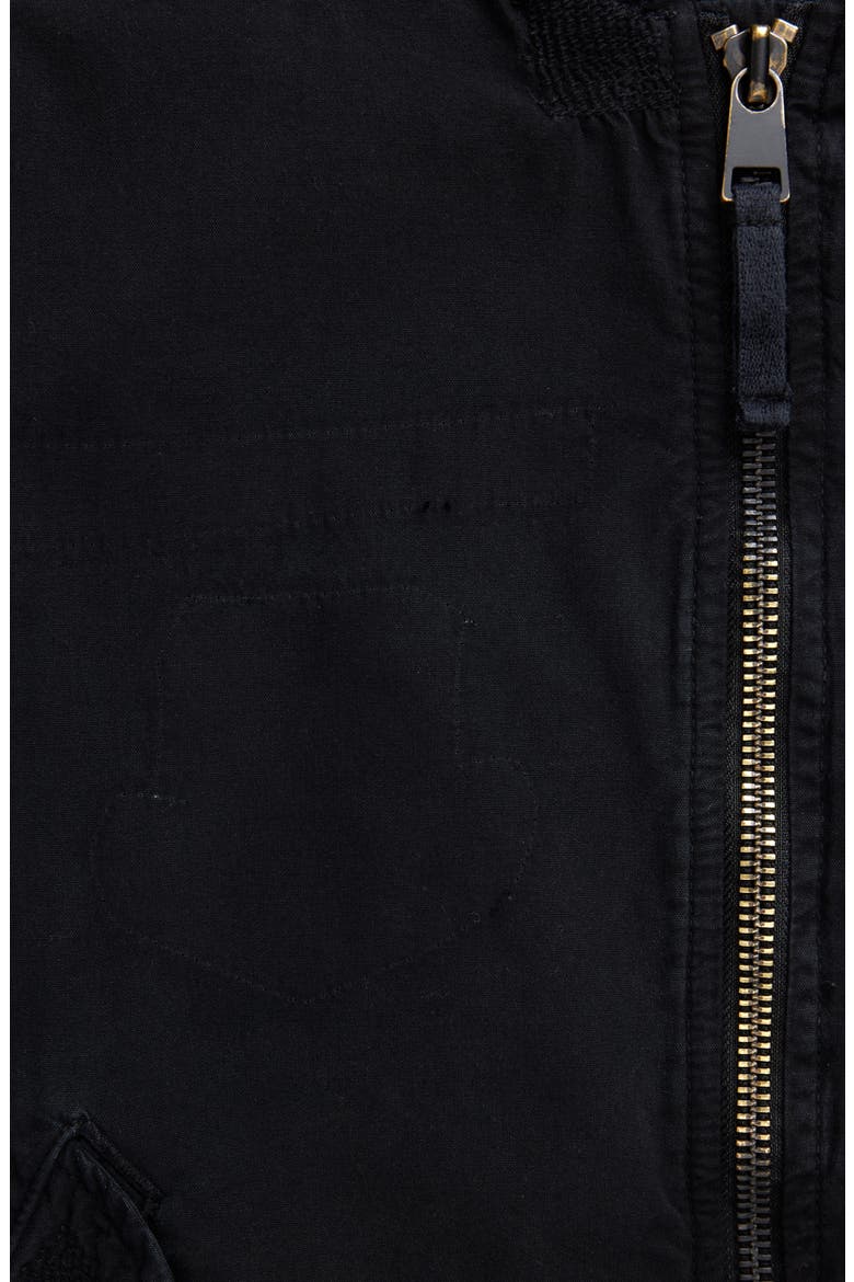 L-2B Rip & Repair Bomber Jacket, Alternate, color, BLACK