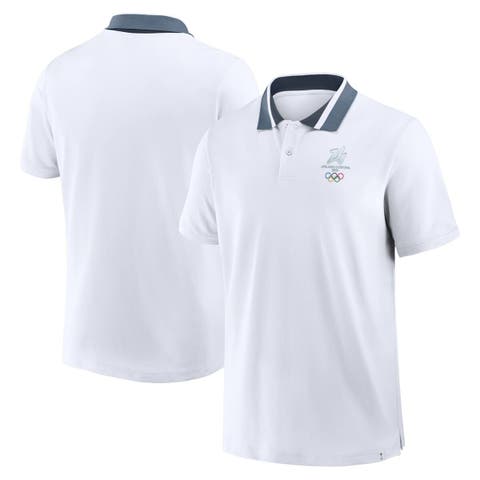 Men's Fanatics White Milano Cortina 2026 Winter Olympics Tipped Polo