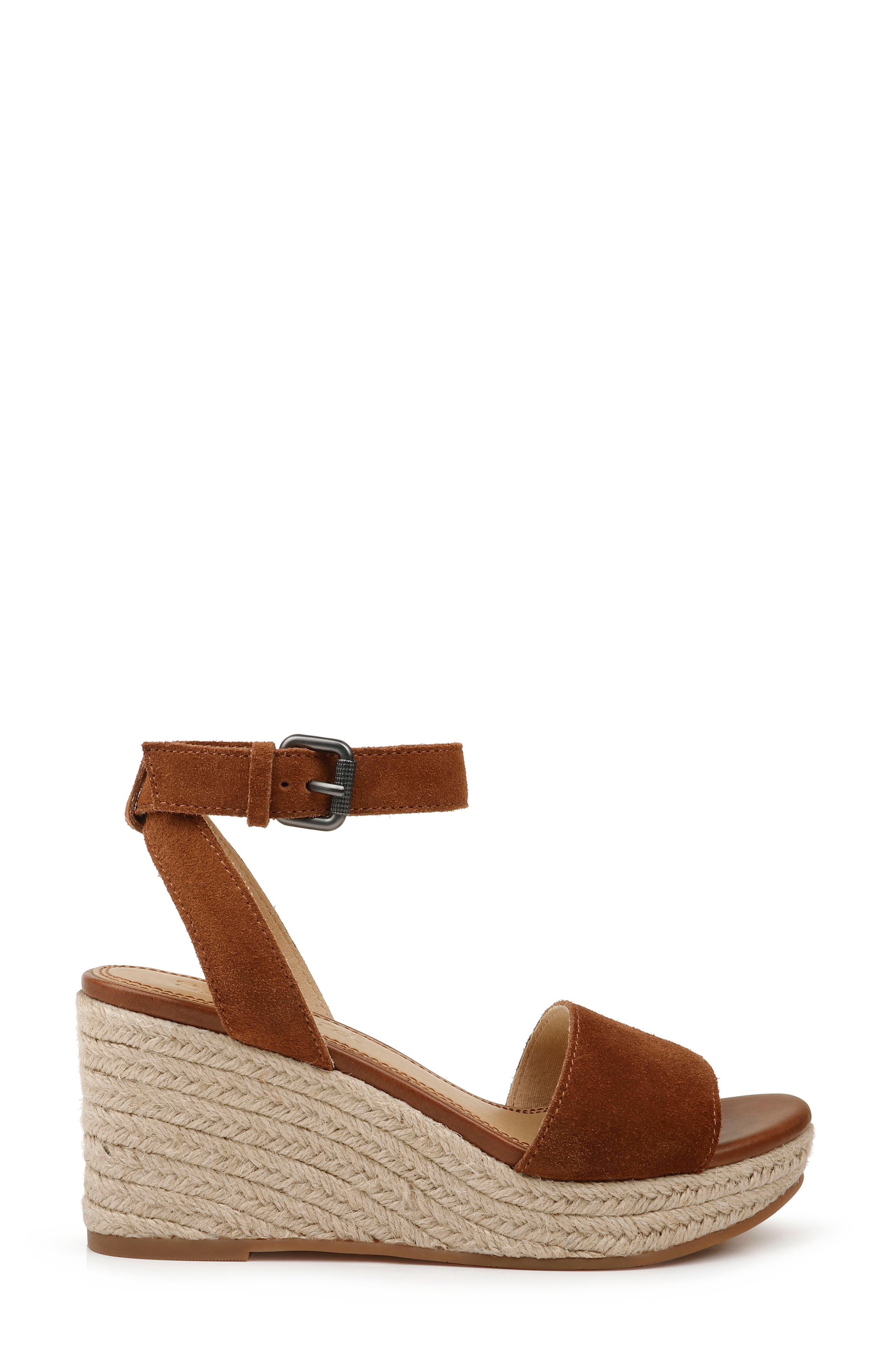 Arianna Espadrille Wedge Sandal, Alternate, color, WHISKEY SUEDE