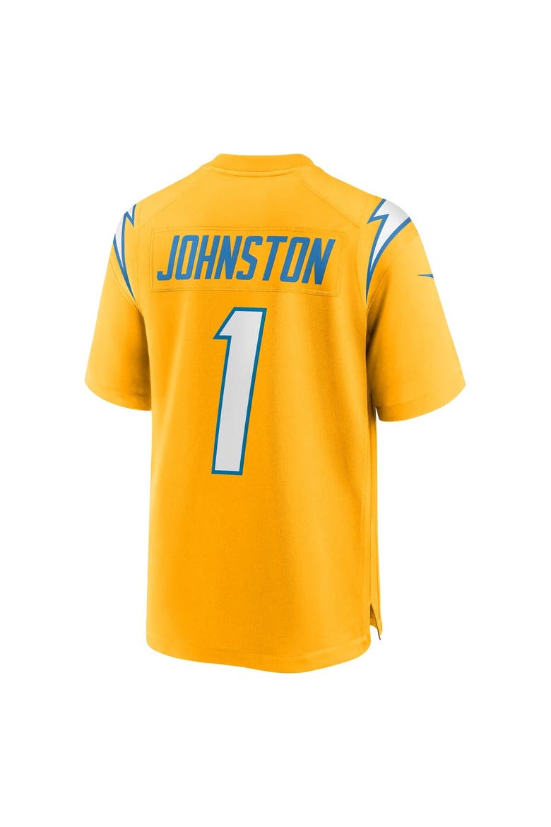 Men's Nike Quentin Johnston Gold Los Angeles Chargers Alternate Charger Power Game Player Jersey, Alternate, color, Gold