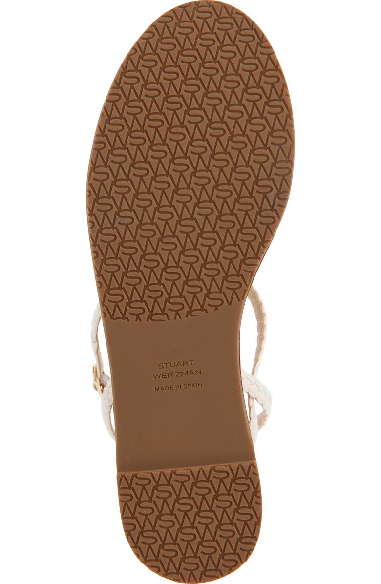 Stuart Weitzman Wovette Wedge Sandal, Alternate, color, Seashell/ Walnut