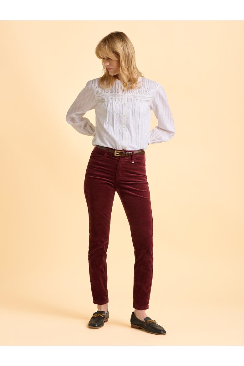 Angelica Long Sleeve Round Neck Shirt, Alternate, color, White