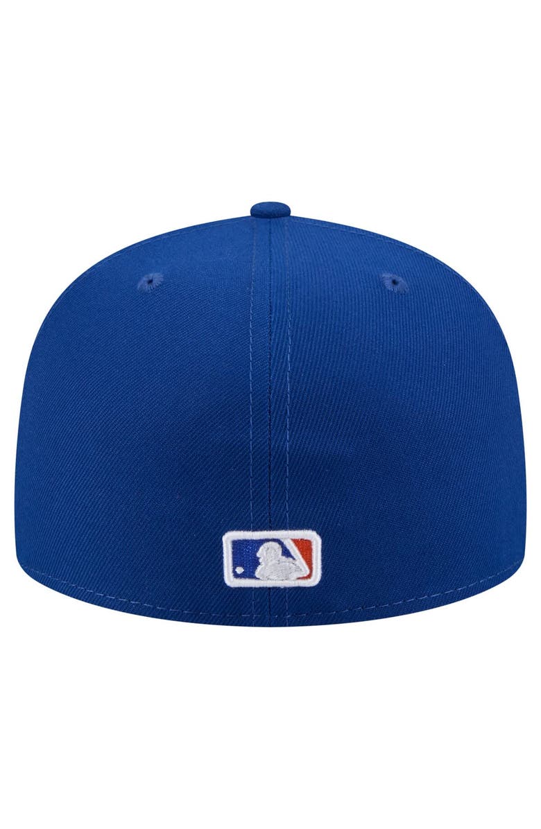 New Era Men's New Era Royal New York Mets Yarn Stitch 59FIFTY Fitted Hat, Alternate, color,