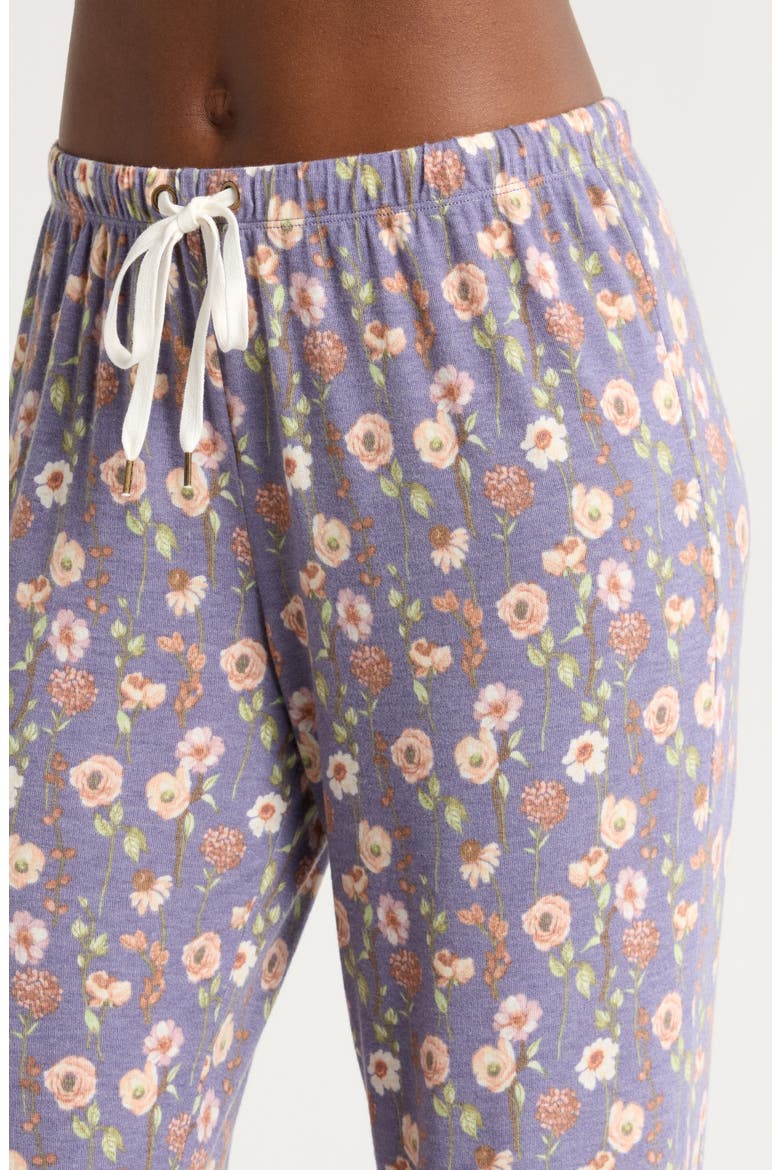 Star Seeker Brushed Jersey Pajamas, Alternate, color, NOVA FLORAL