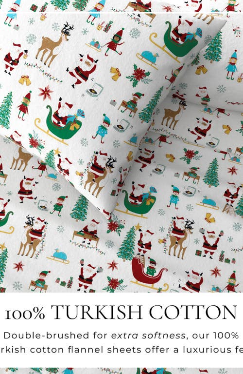 Woven & Weft Holiday Print Turkish Cotton Sheet Set