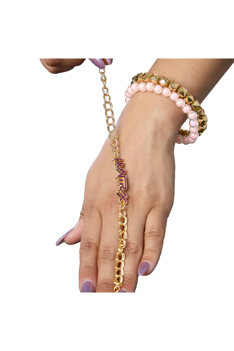 Bracelet Official License, Gold-Tone Huntrix Bracelets 3-Piece Set, K-Pop Gifts, Alternate, color, Gold-Tone