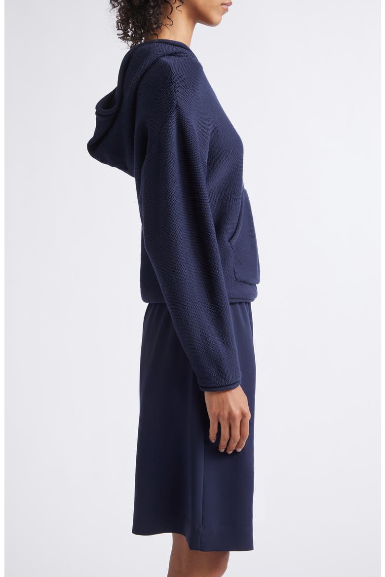 Mae Knit Hoodie, Alternate, color, MIDNIGHT
