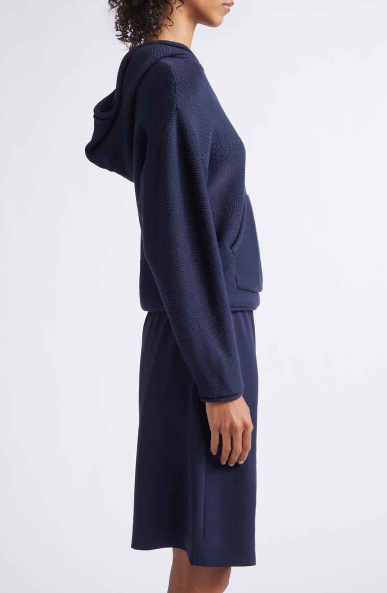 LESET Mae Knit Hoodie, Alternate, color, Midnight