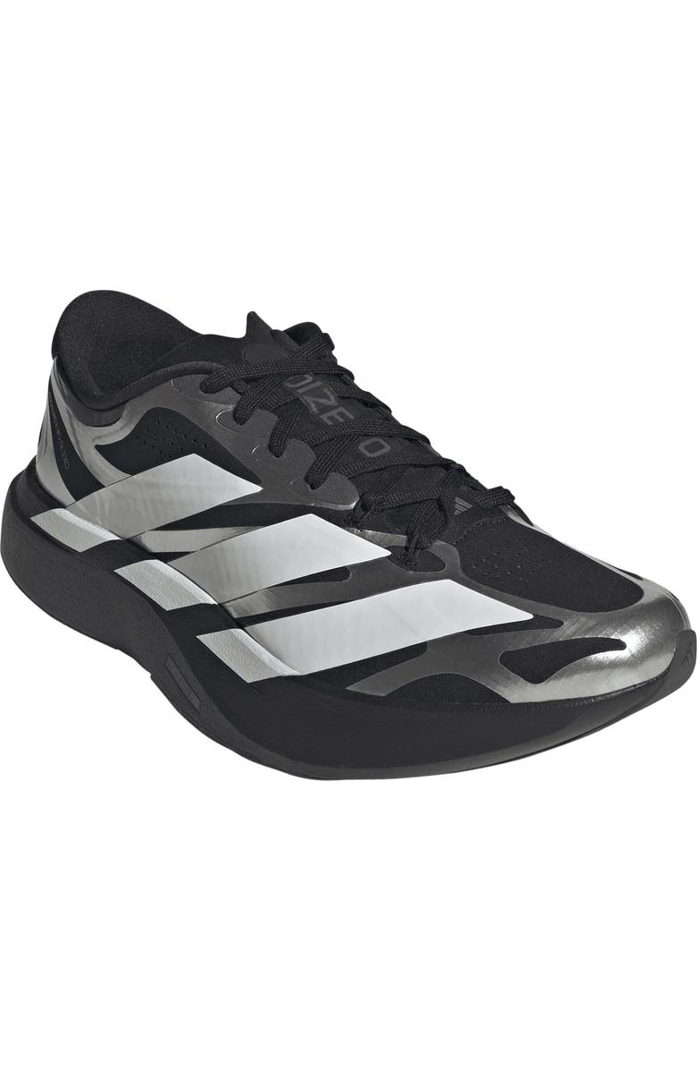 adidas Adizero Evo SL EXO Running Shoe, Main, color, Core Black/ White/ Iron Met