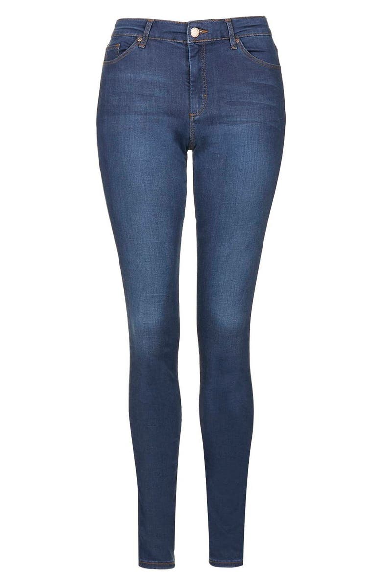 Topshop Leigh High Waist Skinny Jeans, Alternate, color, 