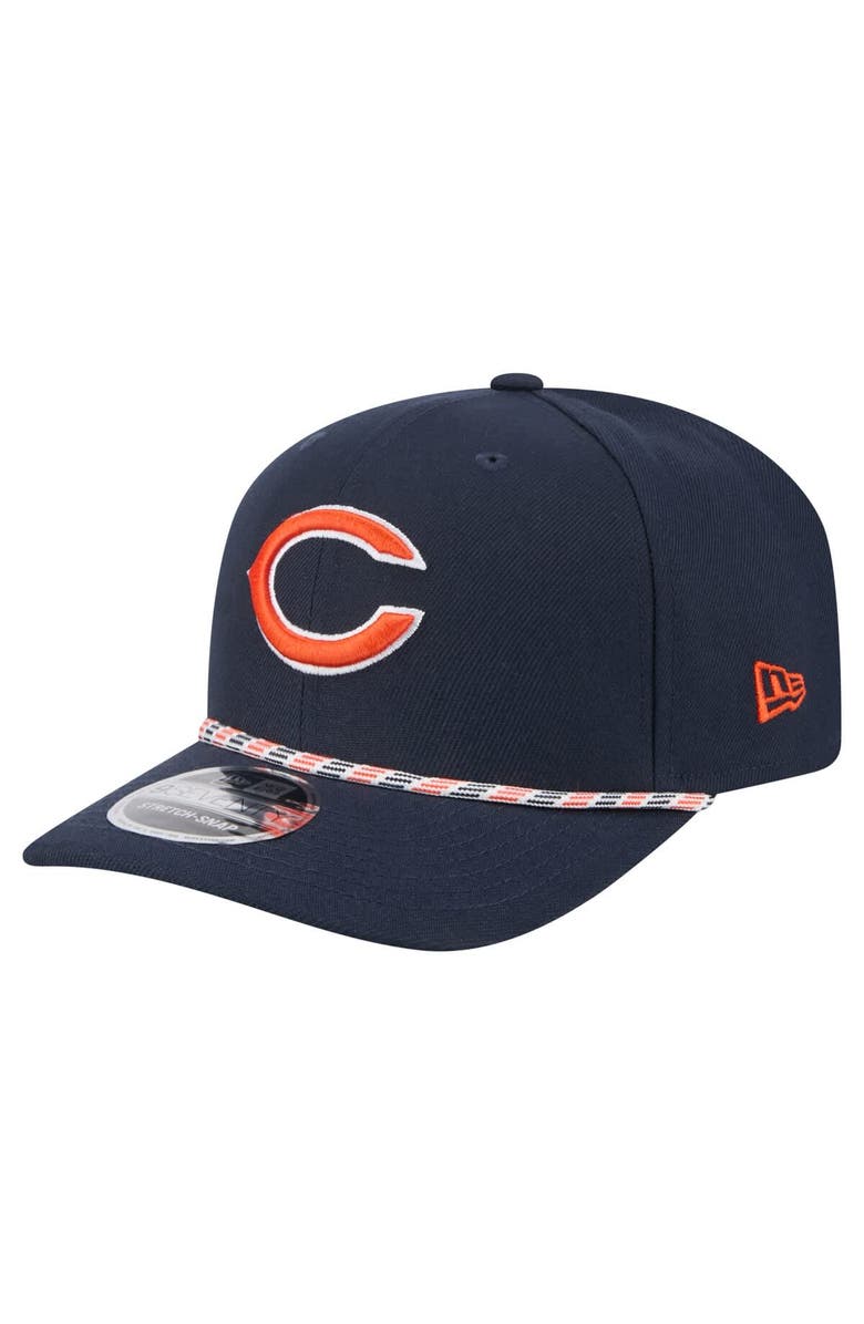 New Era Men's New Era Navy Chicago Bears Gameday Multi Rope 9SEVENTY Stretch-Snap Hat, Main, color,