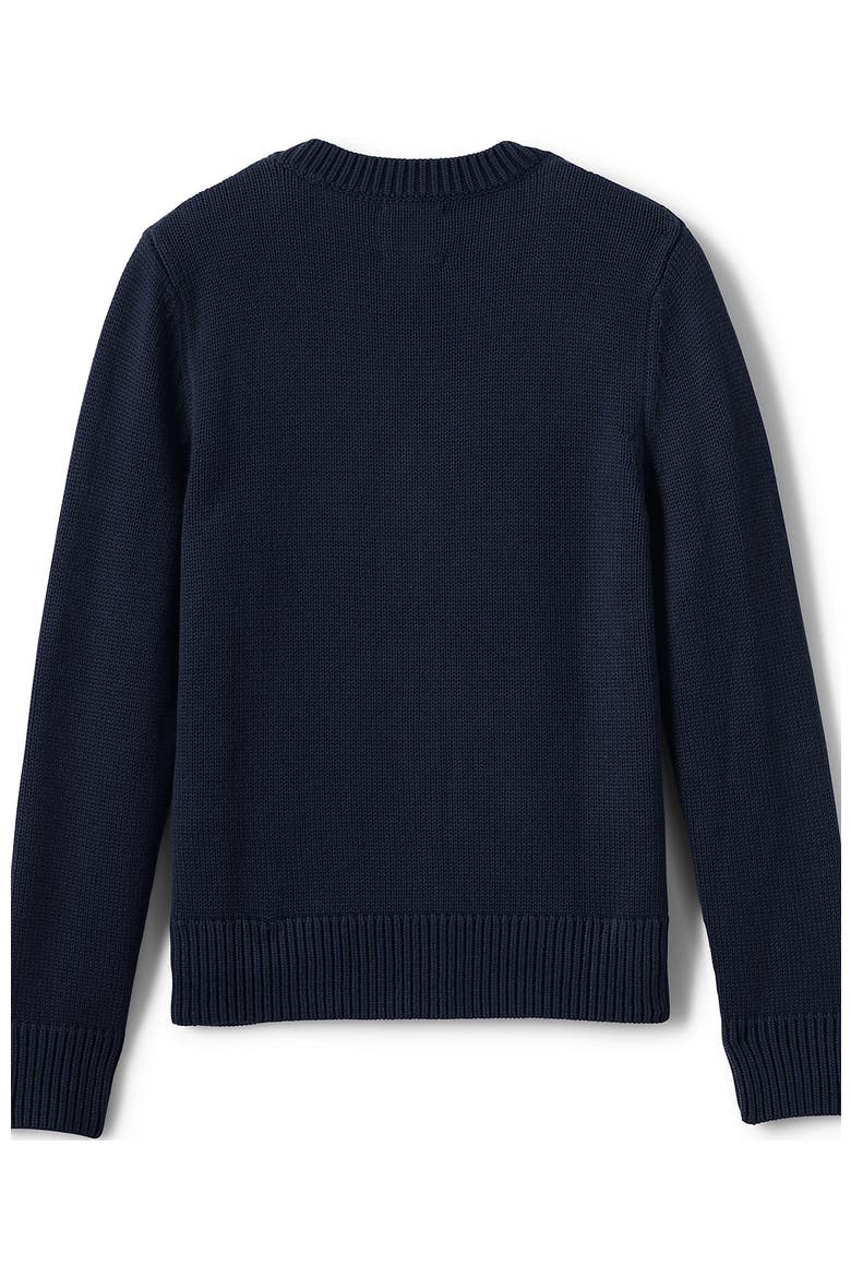 School Uniform Boys Cotton Modal Button Front Cardigan Sweater, Alternate, color, Classic Navy