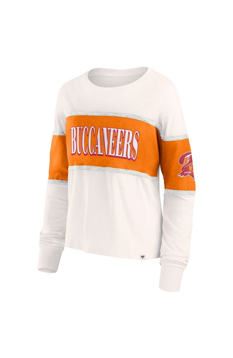 FANATICS Women's Fanatics Cream Tampa Bay Buccaneers Antique Block Long Sleeve T-Shirt, Alternate, color, Cream