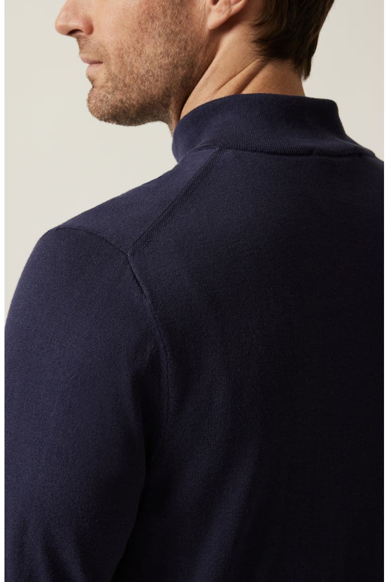 Quarter Zip Sweater, Alternate, color, NAVY