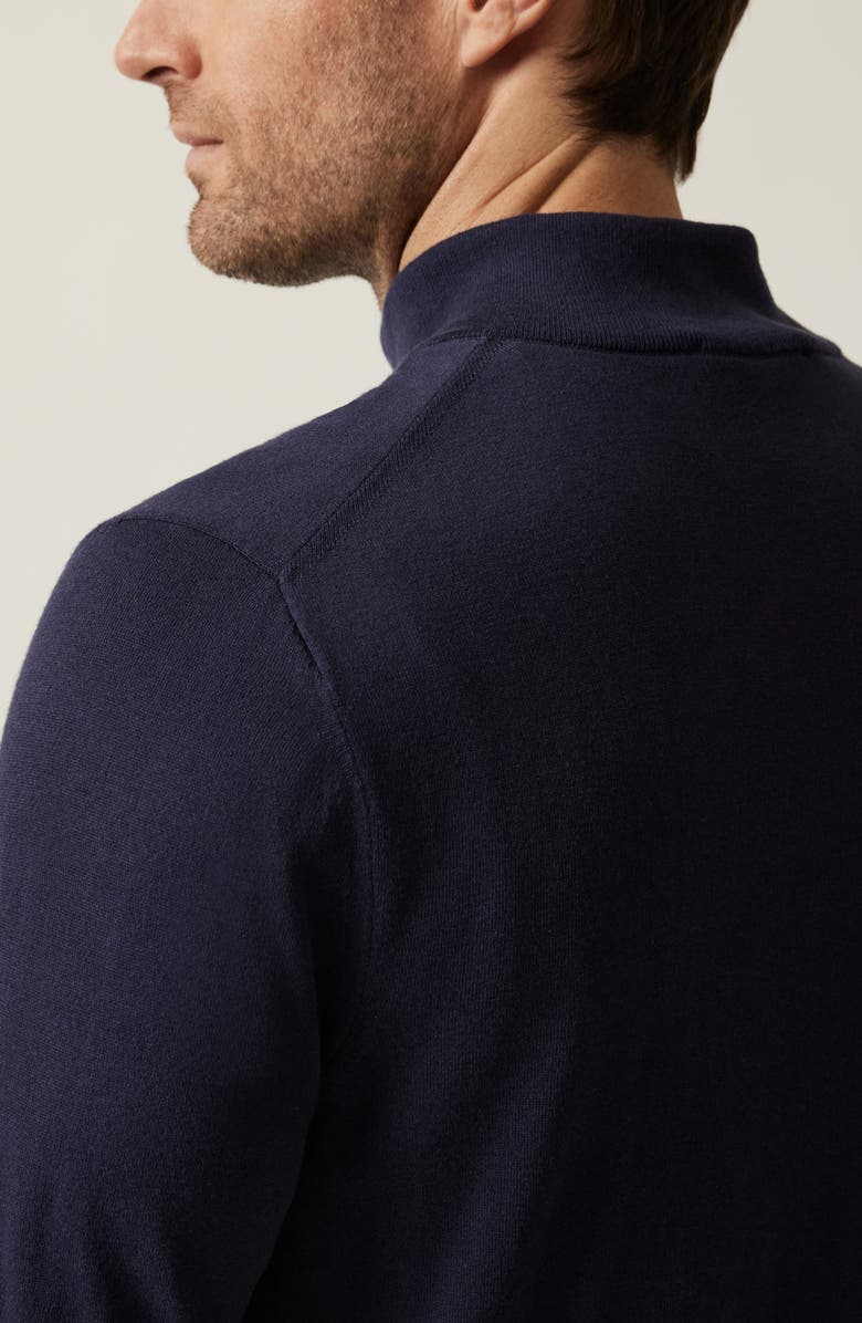 34 Heritage Quarter Zip Sweater, Alternate, color, Navy