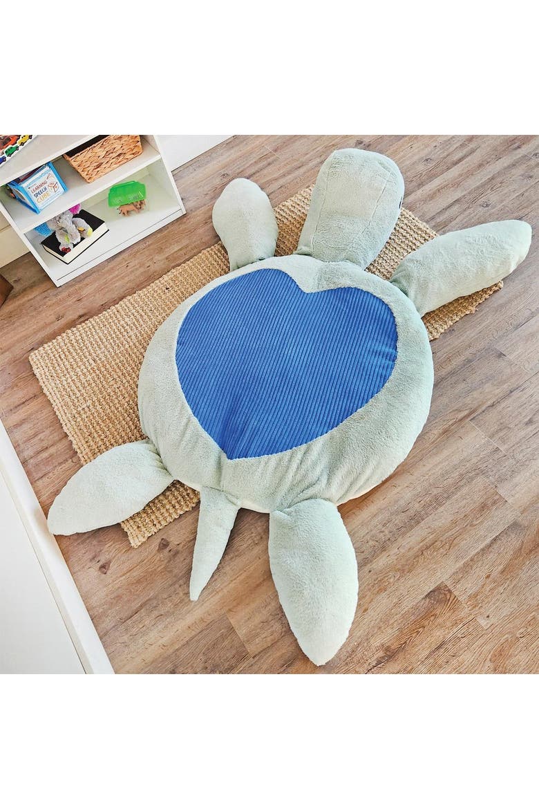 Sunny the Giant Sensory Sea Turtle Plush, Alternate, color, Blue