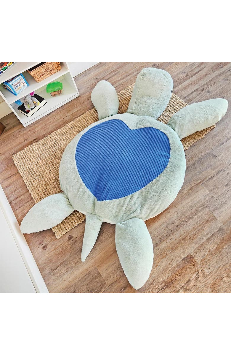Myles & Me Sunny the Giant Sensory Sea Turtle Plush, Alternate, color, Blue