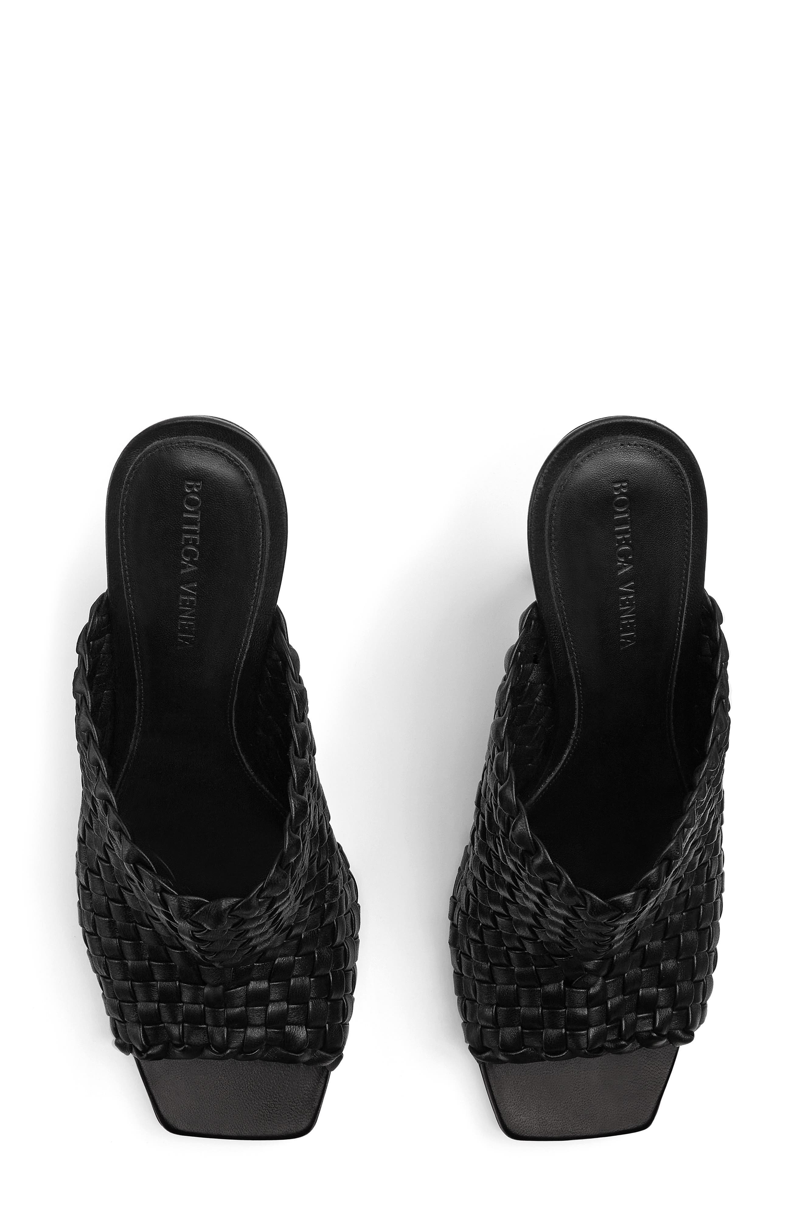 Bottega Veneta Knot Heel Intrecciato Slide Sandal, Alternate, color, 