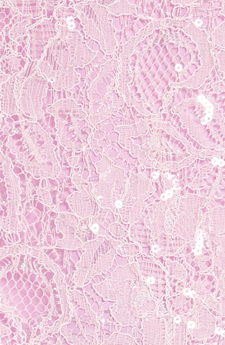 Little Angels Cap Sleeve Lace & Chiffon Dress, Alternate, color, 