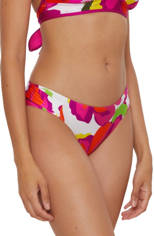 Trina Turk Bloom Side Tab Hipster Bikini Bottoms In Pink Multi