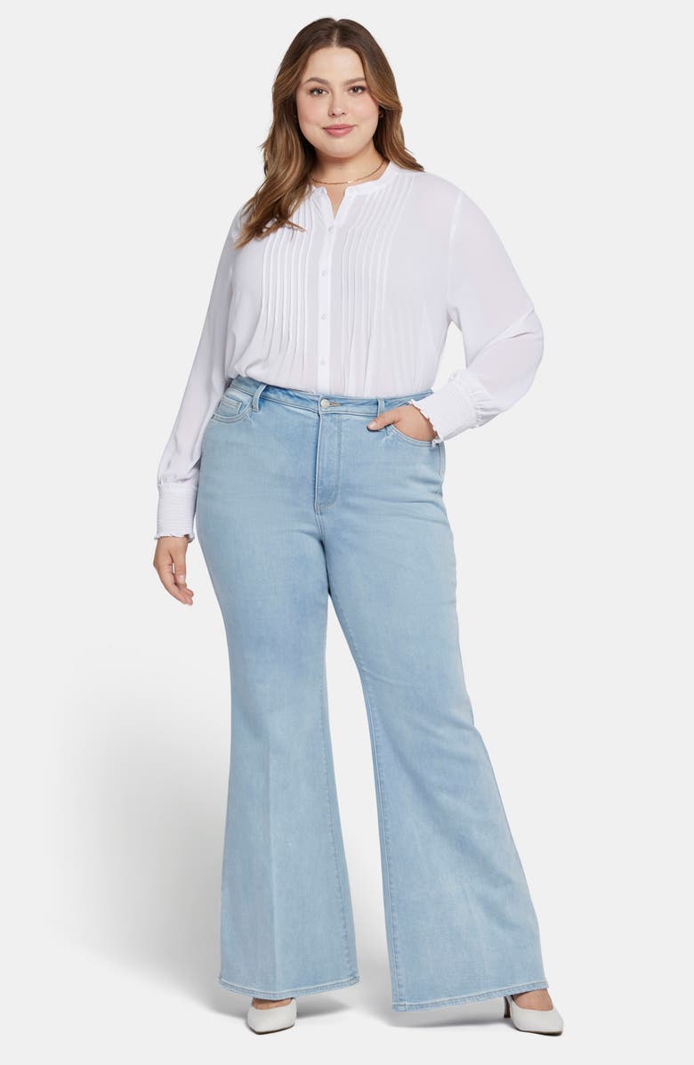 NYDJ Mia Palazzo High Waist Flare Jeans, Alternate, color, Westminster