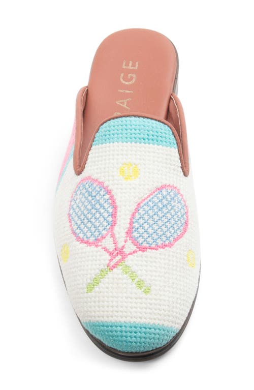 Bypaige Needlepoint Mule In White