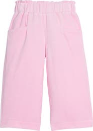 BISBY Kids' Cropped Velour Palazzo Pants