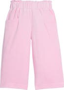 BISBY Kids' Cropped Velour Palazzo Pants