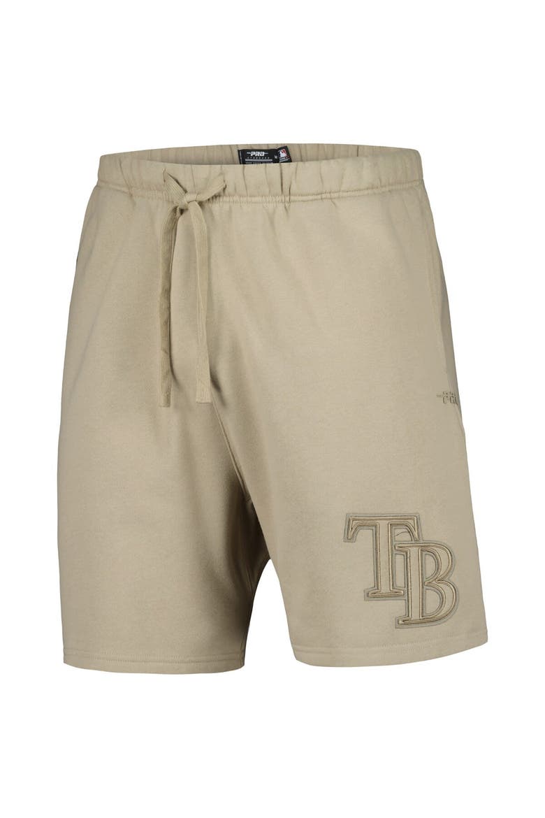 Men's Pro Standard Pewter Tampa Bay Rays Neutral Fleece Shorts, Alternate, color, Pewter