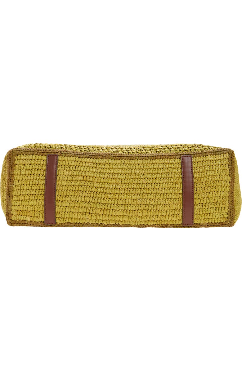 Anya Hindmarch East West Bow Raffia Tote, Alternate, color, Caper