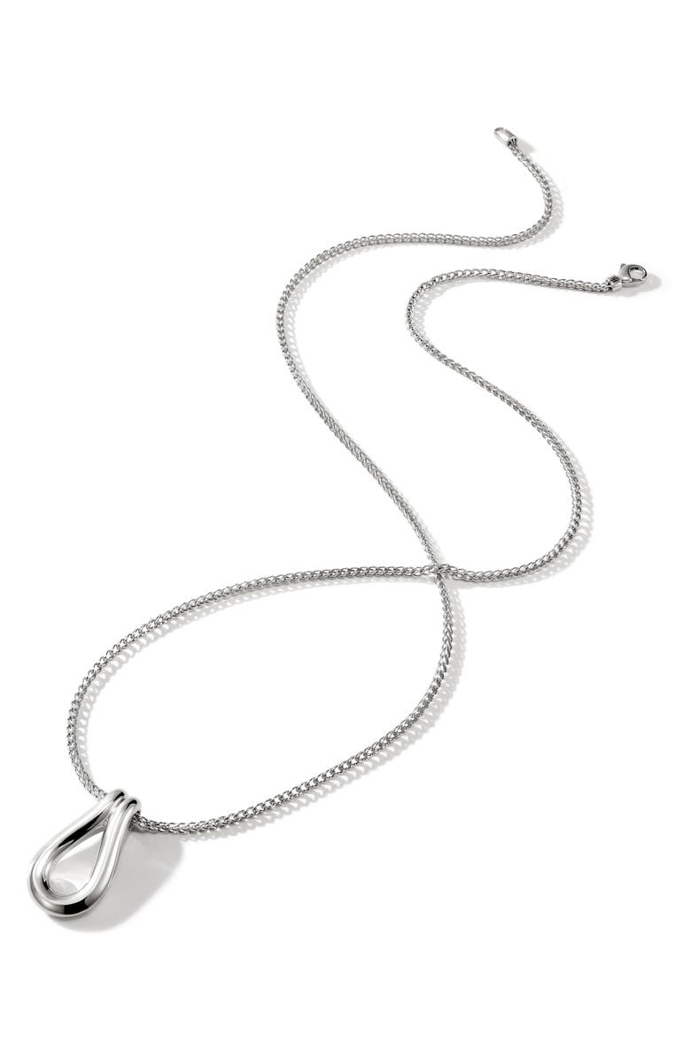 John Hardy Surf Pendant Necklace, Alternate, color, Silver