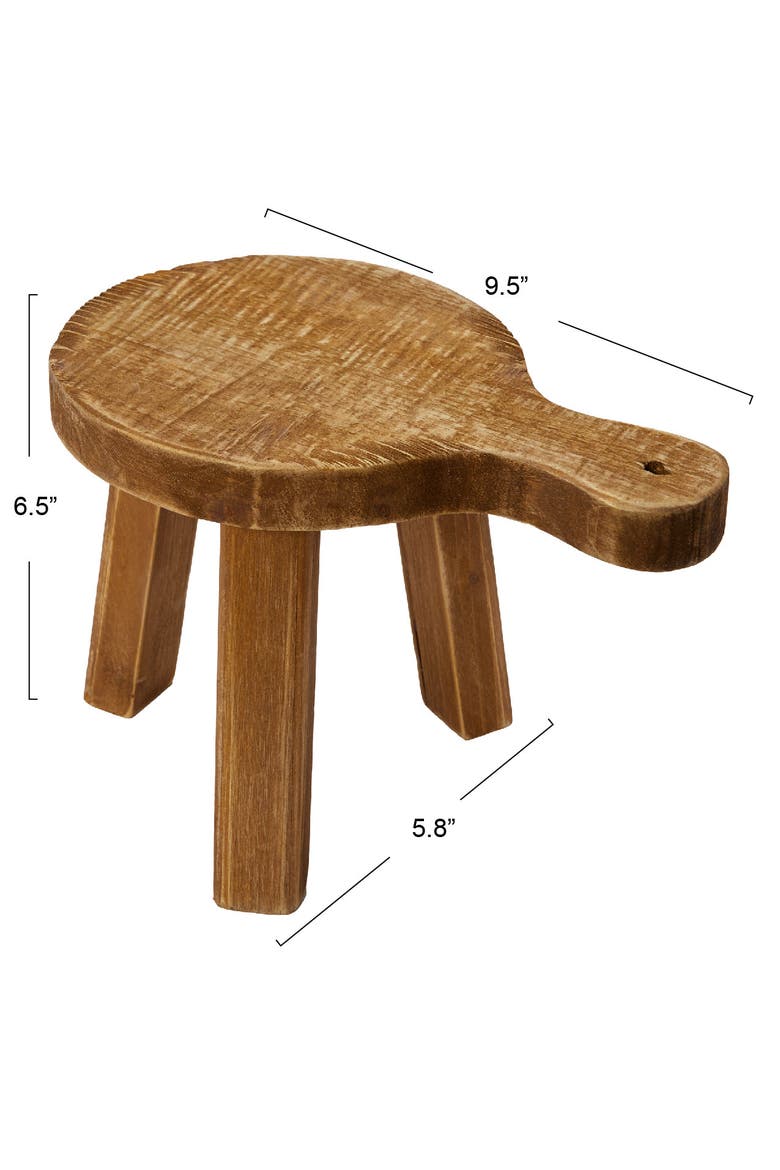Fir Wood Pedestal, Alternate, color, Natural