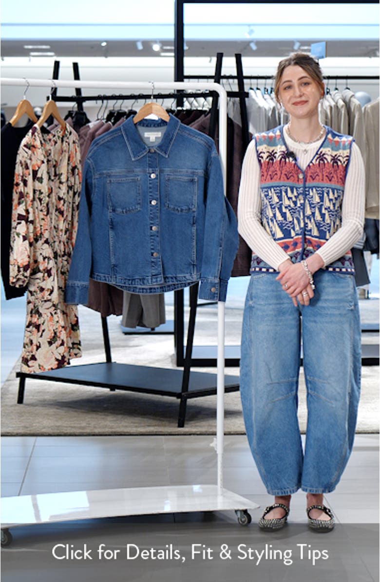 Back Pleat Denim Jacket, sales video thumbnail